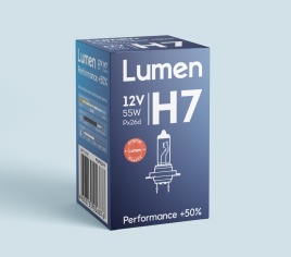 Лампа галоген. H7 12V 55W PX26d Lumen Performance +50% MGLPR12VH7
