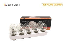 Лампа накал. P21/5W 12V 21/5W BAY15d VETTLER HuaDiao двухконт.  (в упак. 10 шт.) 17154