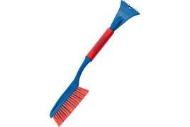 Щетка со скребком для удаления снега и льда с мягкой ручкой (63 см) AV-2125