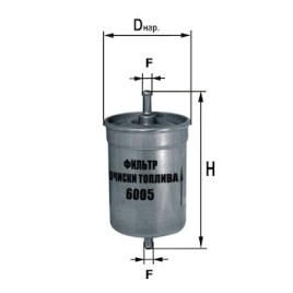 ФИЛЬТР ТОПЛ. ДИФА 6005  А/м ГАЗ с инж. (под хомут)