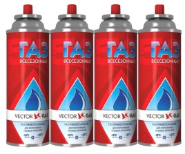 Газ туристический 220г (красный) Россия