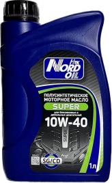 10W40 NORD OIL Super SG/CD масло моторное, 1 л