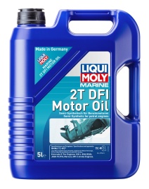 2Т LIQUI MOLY Полусинтетическое моторное масло для водной техники Marine 2T DFI Motor Oil 5л ЕС