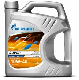 10w40 Gazpromneft Super  API SG/CD 4 л  масло моторное (2389907480 )