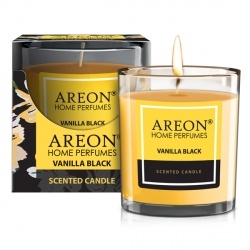 Ароматизатор  AREON HOME PERFUMES АРОМАТИЧЕСКАЯ СВЕЧА 120 гр. Ванила Блэк