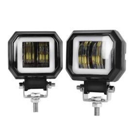 Светодиодная Фара Allroad 2 режима 6000К +ДХО(6000К) 9-32V 20WS унив. (6*3w ) (к-т 2 шт.) 18610