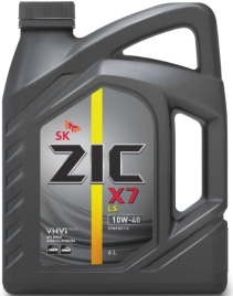 10W40  ZIC  X7 LS СИНТ. 6Л масло моторное ЕС
