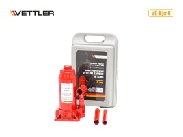 Домкрат гидравлич 6т бутылочный усиленный в кейсе Samson (подъем 200x385) VETTLER 18561
