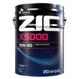 10W40  ZIC X5000  П/С   масло моторное д/гр. авто 20Л ЕС