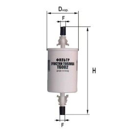 ФИЛЬТР ТОПЛ. ДИФА 6002 А/м ВАЗ с инж. (на штуцерах)