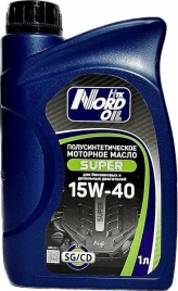 15W40 NORD OIL Super SG/CD масло моторное, 1 л