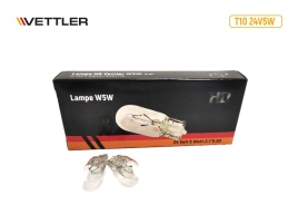 Лампа накал. W5W 24V W5W  W2.1x9.5d HD VETTLER габариты (в упак. 10 шт.) 17145