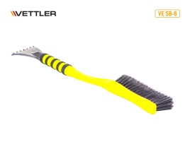Щетка со скребком для удаления снега и льда, мягкая ручка 60см. VETTLER  (VE SB-6) 17272