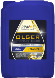 15W40 RINNOL OLGER PREMIUM 20л моторное масло минер.