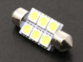 Лампа светодиод. T11 24V Lumen Qantum FT-5050-6SMD 36mm 24V (в упак. 10шт) MLD-24VC5W-1697 