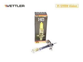 Лампа галоген. H1 12V 55W VETTLER HD всепогодная "4 сезона" 17977