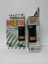 Восковой карандаш HardWAX Stick c аплик. в пенале черный
