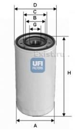 ФИЛЬТР МАСЛ. UFI 23.303.00