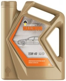 15W40 Rosneft  MAXIMUM SG/CD    МИН  5Л Рязань   Моторное масло