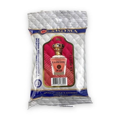 Салфетки влажные парфюмированные Top Line №18 "LA PETITE NOIRE " жен. 15 шт. фото 1