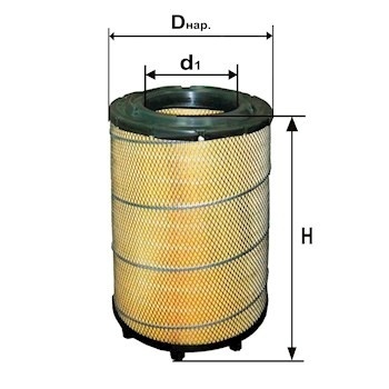 ФИЛЬТР ВОЗД. ДИФА 4365 SCANIA P,G,R,T 5-series(2004г.-20..г.EURO 5) (C 31 014) фото 1