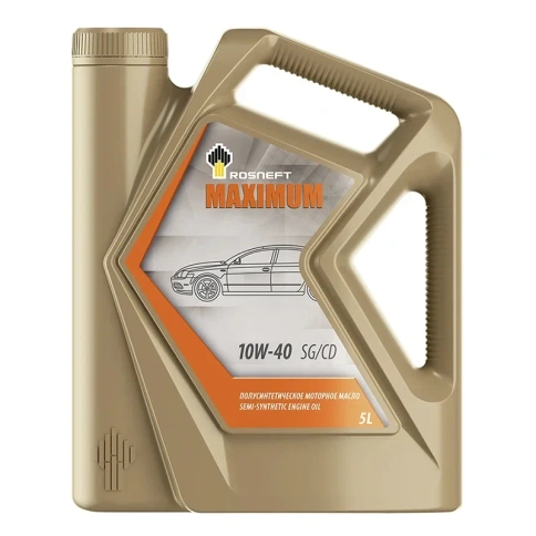 10W40 Rosneft  MAXIMUM SG/CD П/СИНТ   5Л  Рязань   Моторное масло фото 1