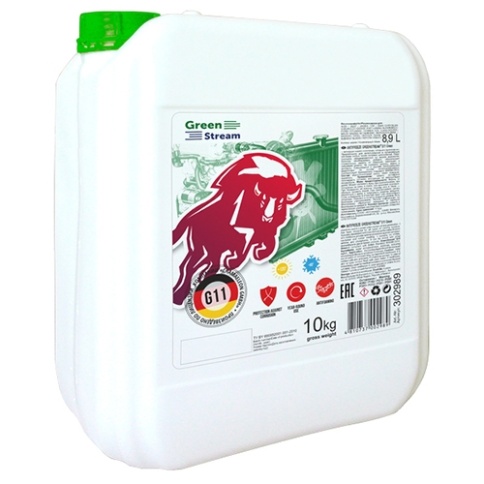 Антифриз ANTIFREEZE GreenStream G11Green, 10 кг фото 1