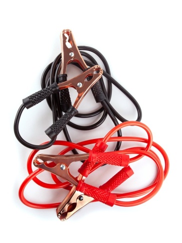 Провода пусковые, 400 А, 2,3м. в пакете с ручками "AUTOVIRAZH" цинк AV-960400 фото 1