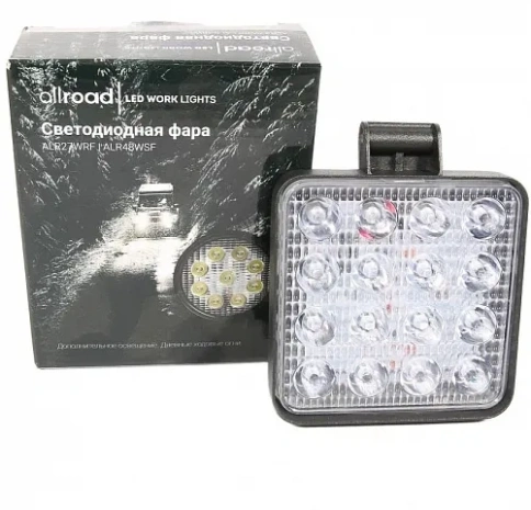 Светодиодная Фара 16 SMD  9-32V 48W Allroad 48WSF (квадрат) ALR 48WSF2.0 фото 5