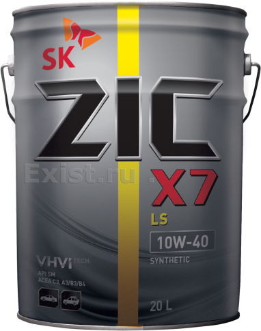 10W40  ZIC  X7 LS СИНТ. 20Л масло моторное ЕС фото 1