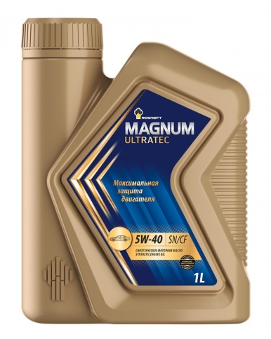 5W40 Rosneft  Magnum Ultratec SN/CF  СИН  1Л  Рязань   Моторное масло фото 1