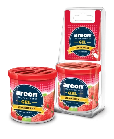 Ароматизатор  AREON "GEL CAN BLISTER" Клубника банка фото 1