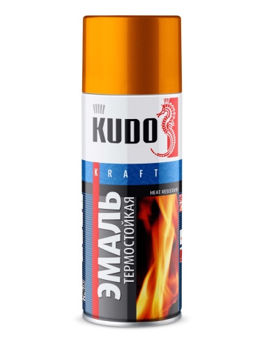 ЭМАЛЬ термостойкая золото KUDO KU-5007 520мл фото 1