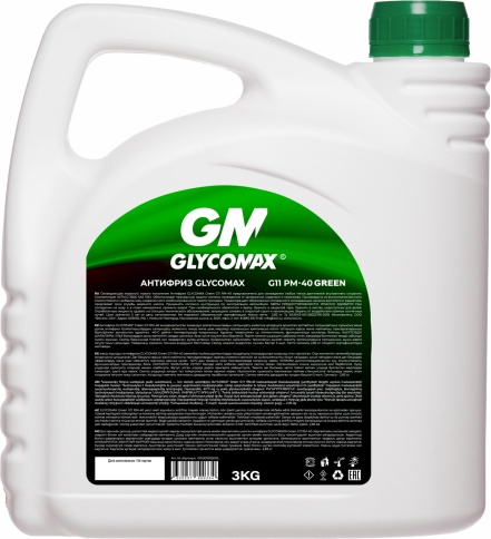 Антифриз GLYCOMAX Green G11 (зеленый) 3 кг фото 2