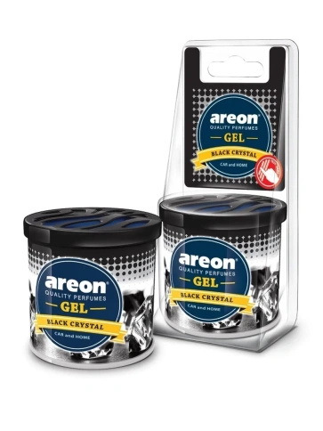 Ароматизатор  AREON "GEL CAN BLISTER" Черный лед банка фото 1