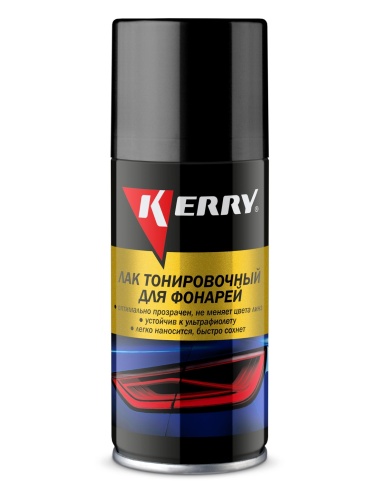 Лак для тонировки фонарей акрил. черный KERRY KR-963.1  210 мл фото 1