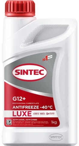 Антифриз Sintec LUXE  G12+  красный 1л фото 1