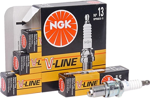 СВЕЧА NGK  V-LINE № 13 BPR6ES-11 (4шт) (ВАЗ 8 кл,Sonata) 5339 фото 1