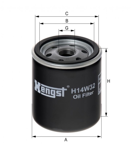 ФИЛЬТР МАСЛ. Hengst H14W32 Toyota 4 Runner/Hi-Ace/Land Cruiser/Previa/Yaris 2.0-3.4/1.4D (W 712/83) фото 1