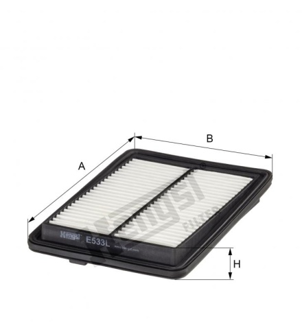 ФИЛЬТР ВОЗД. Hengst E533L Nissan Qashqai/ X-trail фото 1