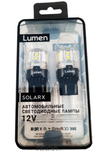 Лампа светодиод. T20 12-24V Lumen Solarx 3030 15 SMD (Гранта ,W21W/5 двухк.) MLD-1224VT20-18958 фото 1