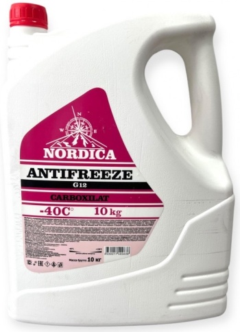 Antifreeze -40 G12 NORDICA красный (10 кг) фото 1