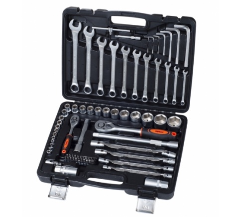 Набор инструмента "AV Steel"  76 предм. 1/4",1/2" профессион. AV-011076 фото 1