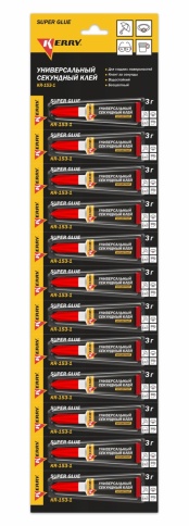 Суперклей секундный KERRY SUPER GLUE 3 г KR-153-1 фото 2