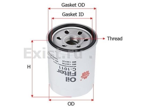 ФИЛЬТР МАСЛ. SAKURA C1011 Hyundai Atos 1.0i, KIACarens 1.6-2.0i фото 1