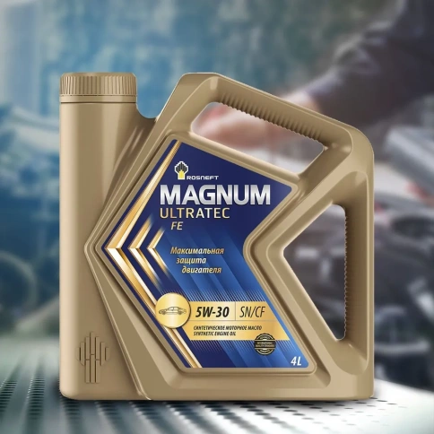 5W30 Rosneft  Magnum Ultratec FE SN/CF  СИН  4Л  Рязань   Моторное масло  (япония и корея) фото 3