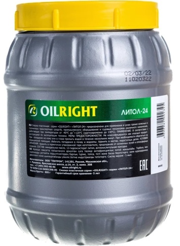 СМАЗКА ЛИТОЛ-24   ОIL RIGHT 800 гр фото 2