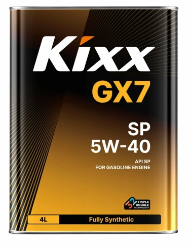 5W-40 Kixx GX7 SP Моторное масло 4л (бывший 5w40 KIXX G1 SP СИНТ, моторное масло 4 Л) фото 1