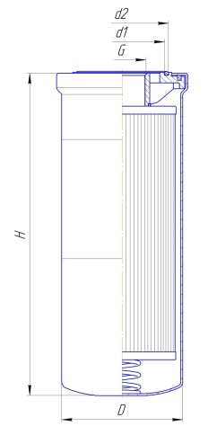 ФИЛЬТР гидравлический ДИФА 51143 (RE174130, P170949, HF6684, WH 12 005, RE152658, RE51797, RE51797A) фото 2