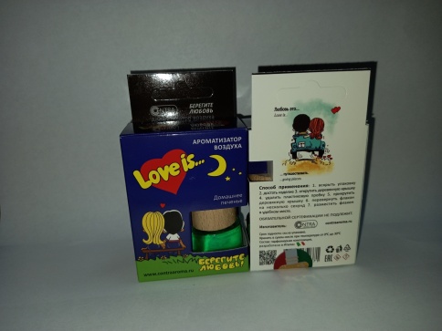 Ароматизатор LOVE IS бочонок Домашнее печенье 8 мл фото 1
